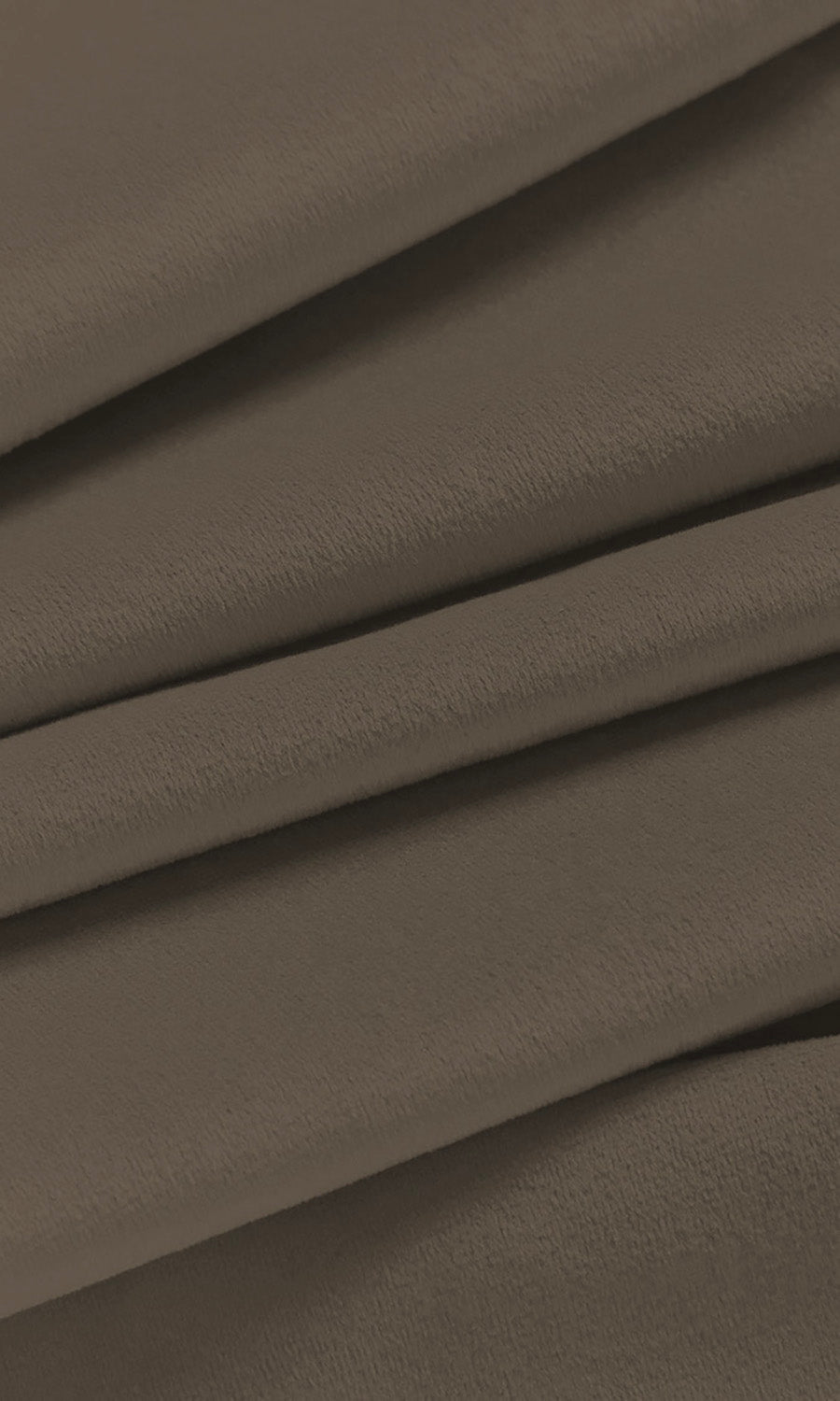 Velvet Home Décor Fabric By the Metre (Mocha Brown)