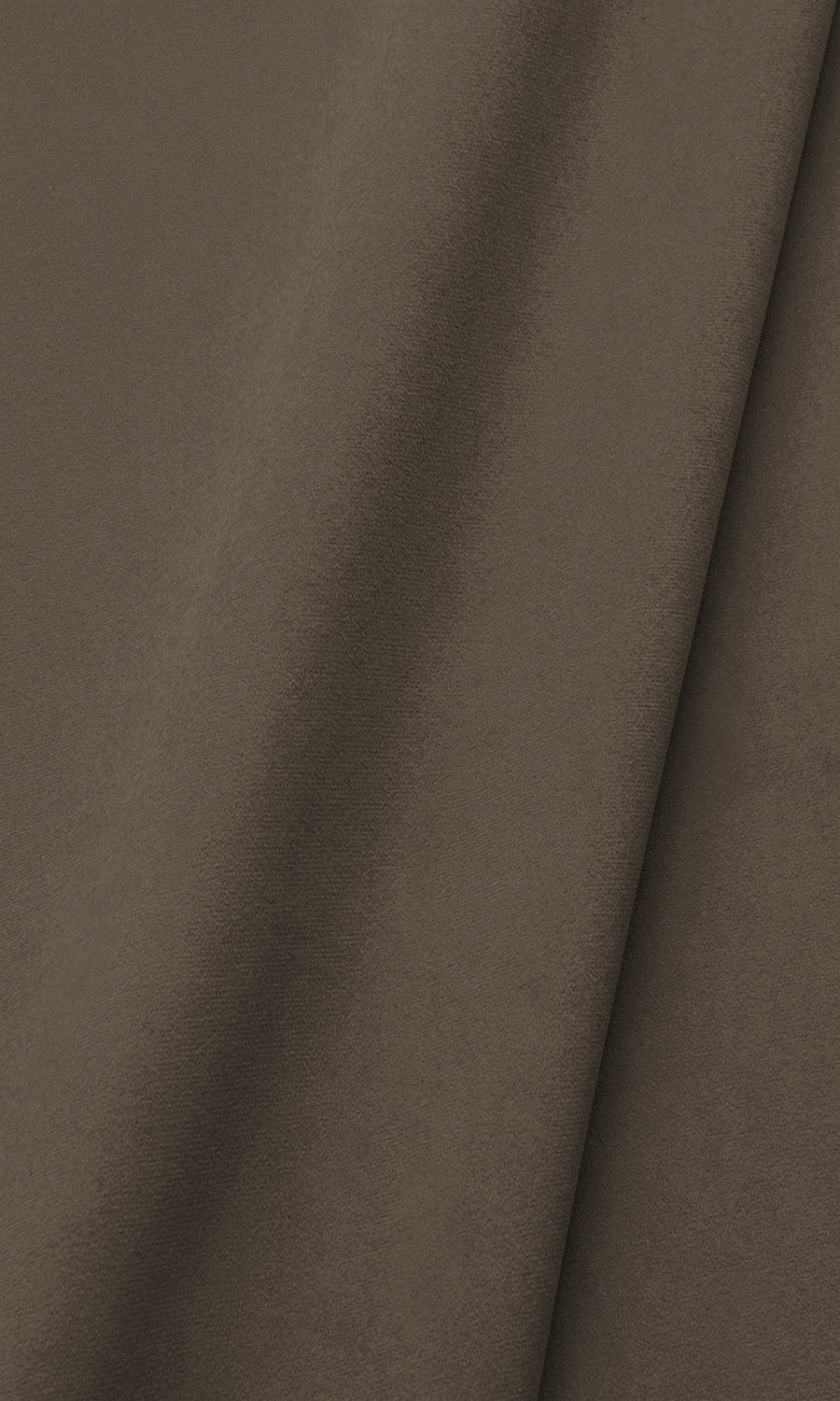 Velvet Window Treatments Fabric Sample (Mocha Brown)