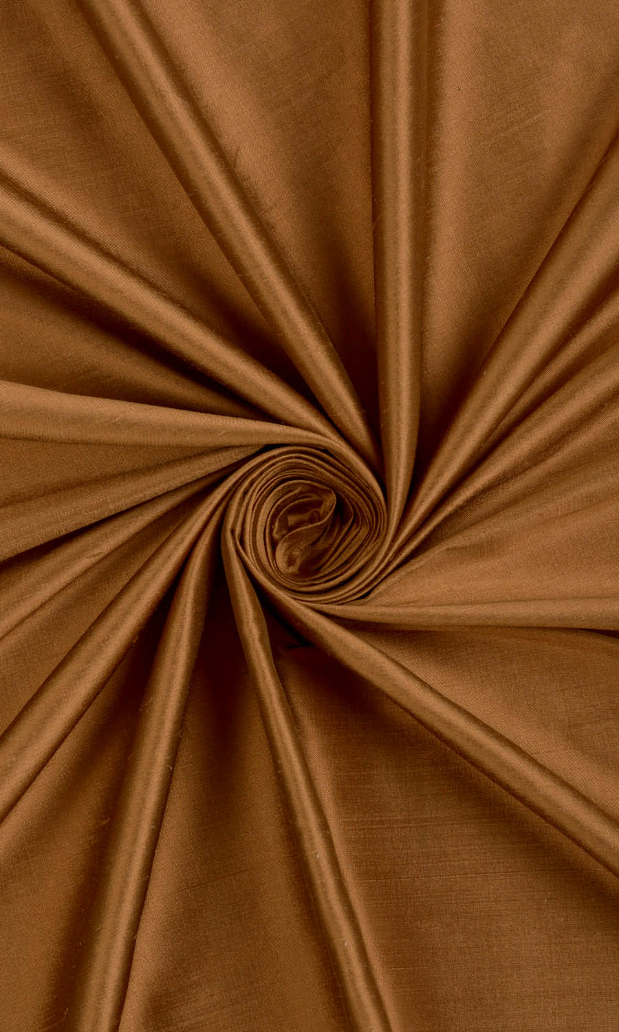 Shantung Silk Home Décor Fabric By the Metre (Bronzy Orange)