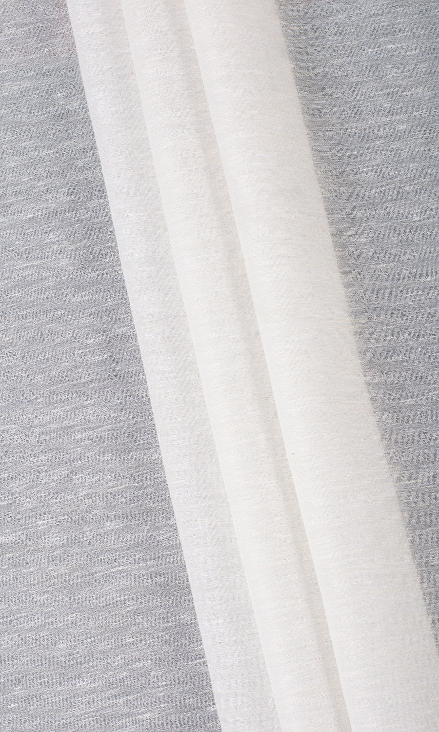 Textured Sheer Window Treatments Fabric Sample (Warm White)