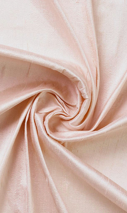 Dupioni Silk Home Décor Fabric By the Metre (Blush Pink)