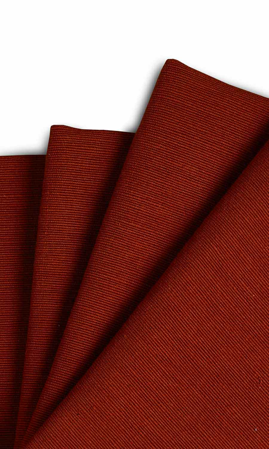 Cotton Window Treatments Fabric Sample (Copper Orange)