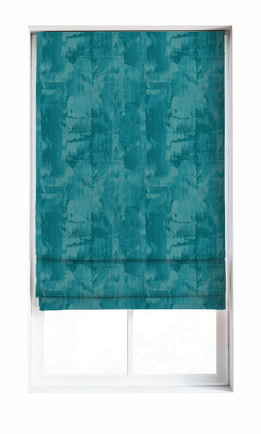 Striped Home Décor Fabric Sample (Teal/ Turquoise Blue)