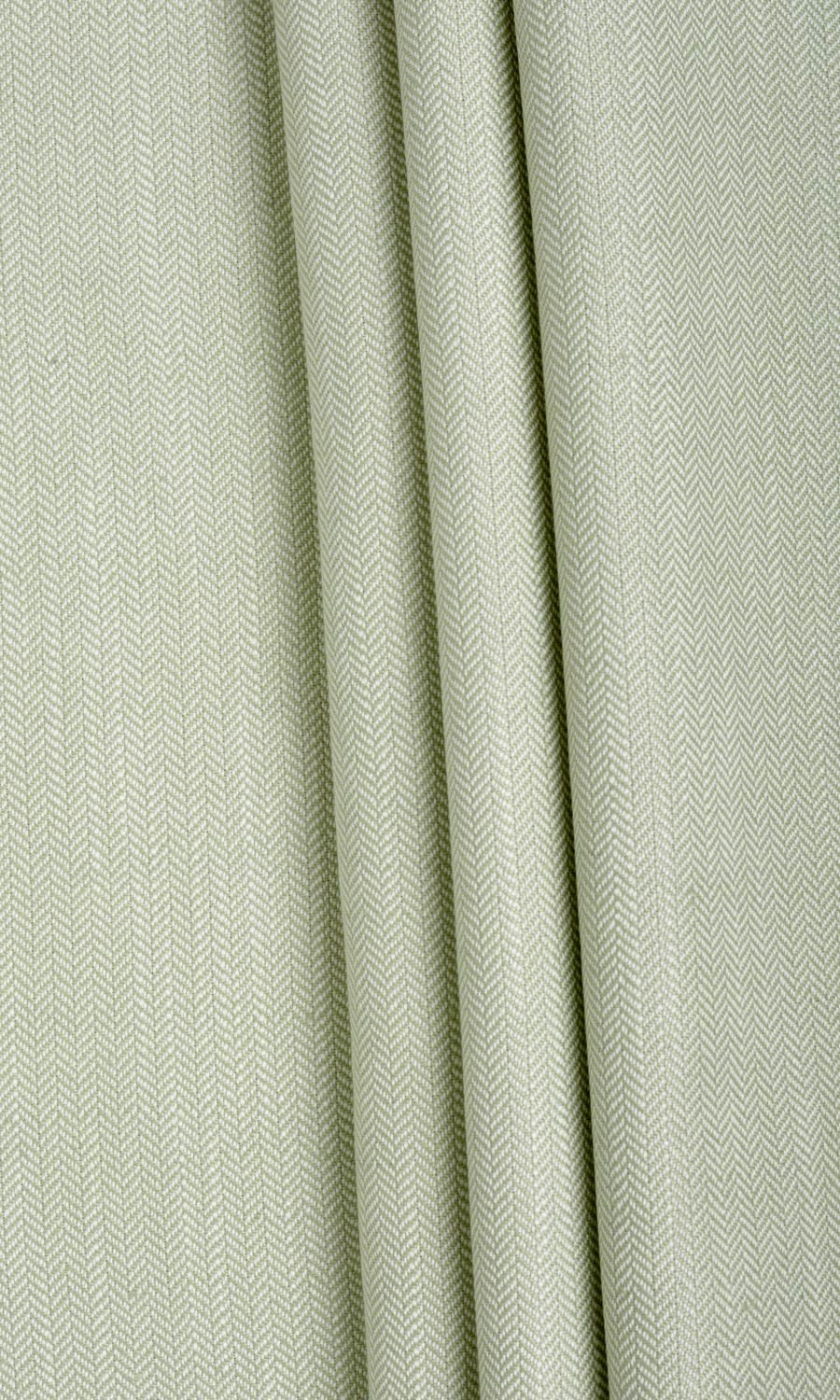 Herringbone Textured Fabric By the Metre for Curtains & Drapes (Mint Green)