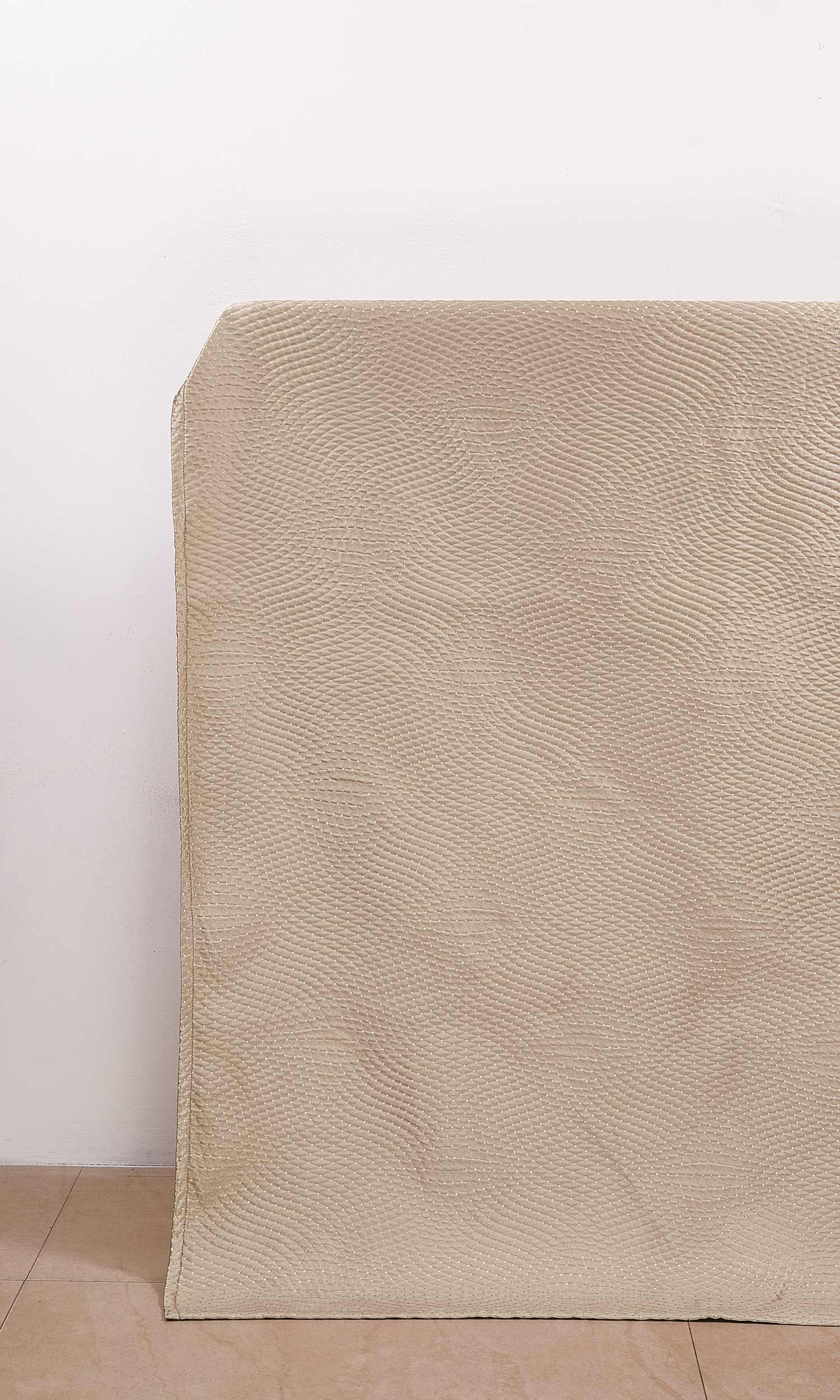 Silk-Blend Window Treatments Fabric By the Metre (Caramel Brown)