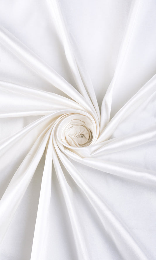 Shantung Silk Home Décor Fabric By the Metre (White)