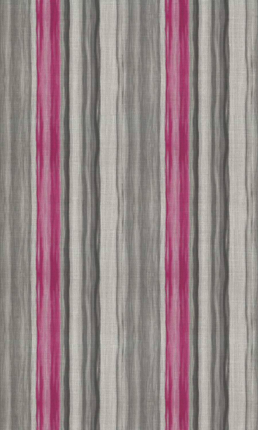 Watercolor Effect Striped Free Fabric Material Sample (Grey/ Pink)