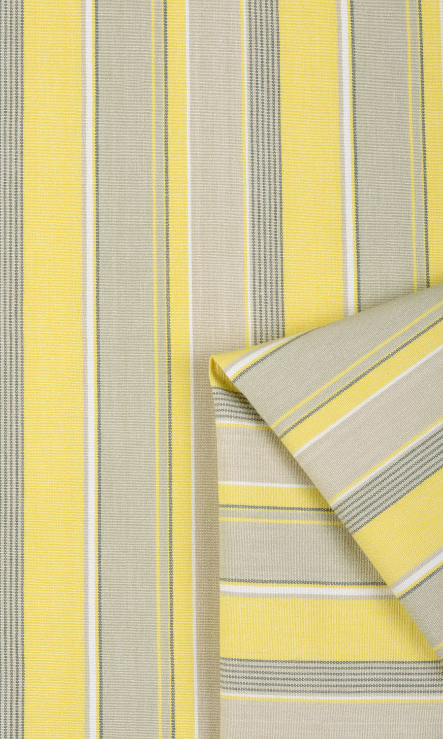 Striped  Free Fabric Material Sample (Yellow/ Gray/ White)