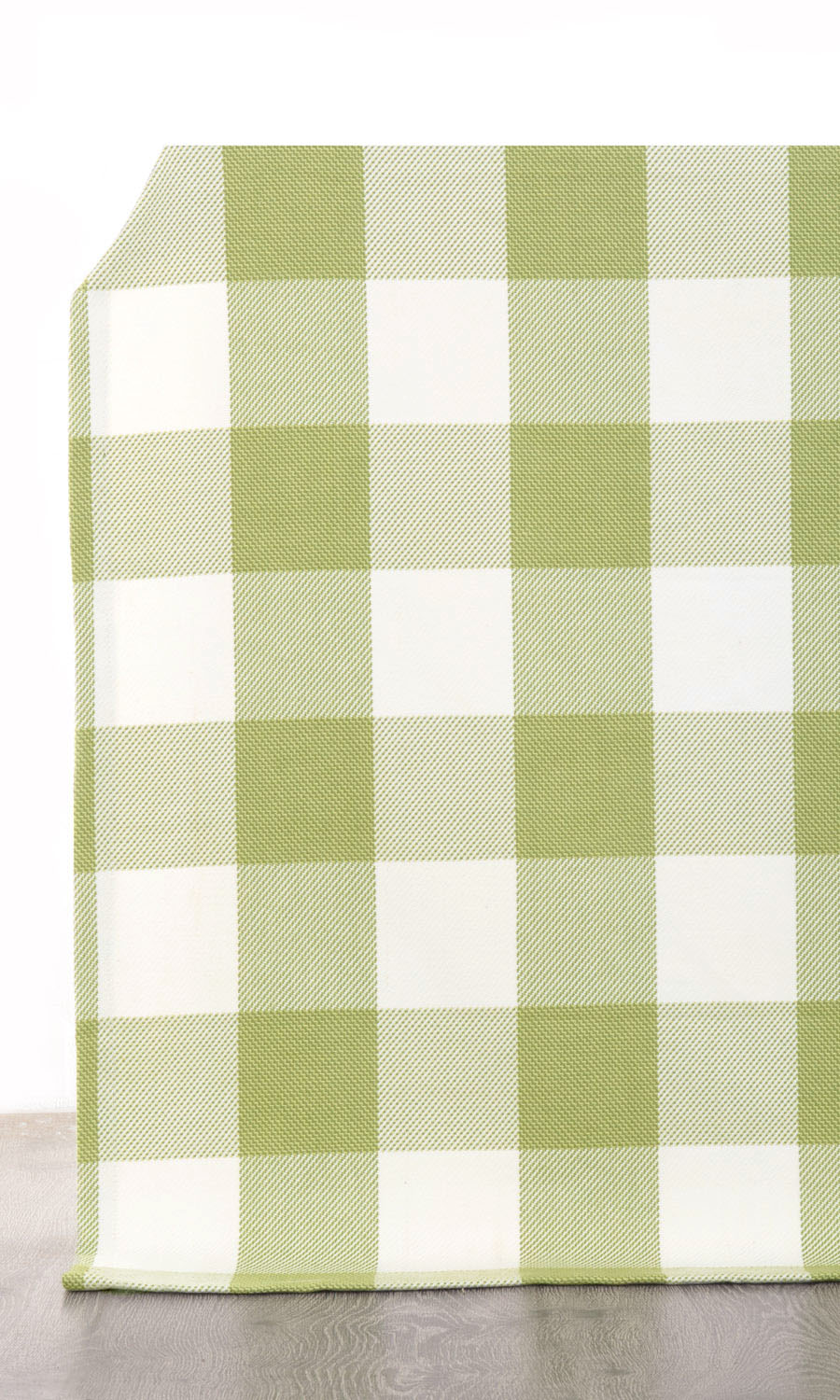 Buffalo Check Home Décor Fabric By the Metre (Olive Green/ White)