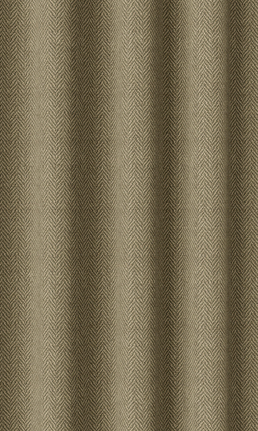 Herringbone Textured Home Décor Fabric By the Metre (Olive Green)