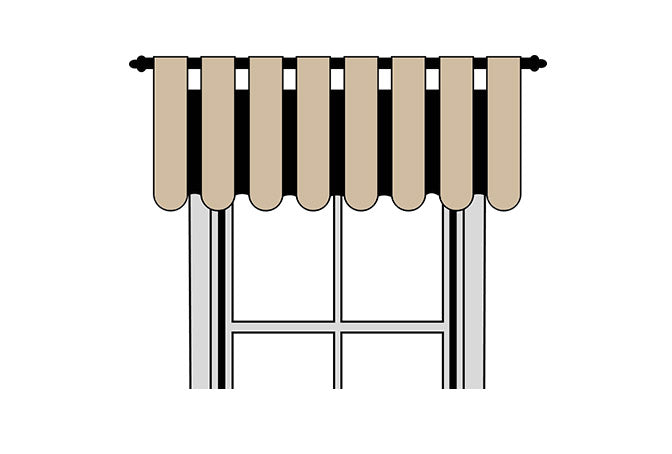 Drapery heading style guide from The White Window Curtains