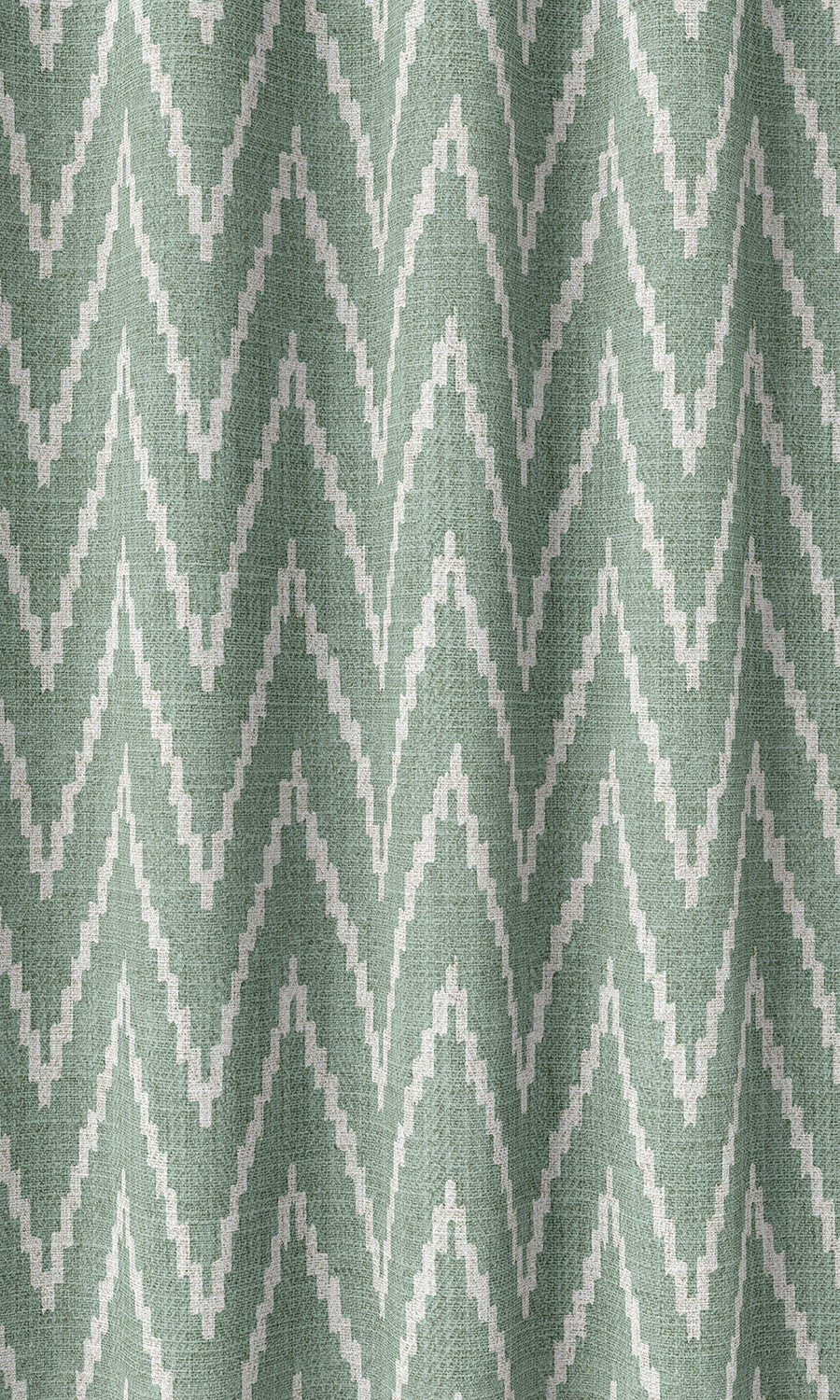 Chevron Print Home Décor Fabric Sample (Duck Egg Blue/ White)