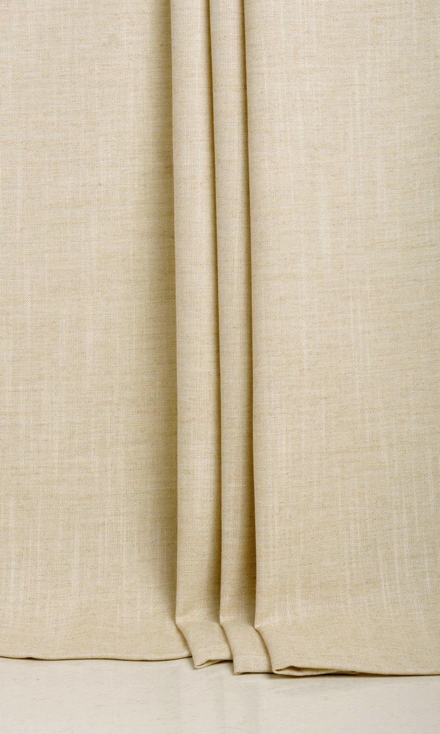 Plain Linen Texture Fabric Material By the Metre (Pale Beige)