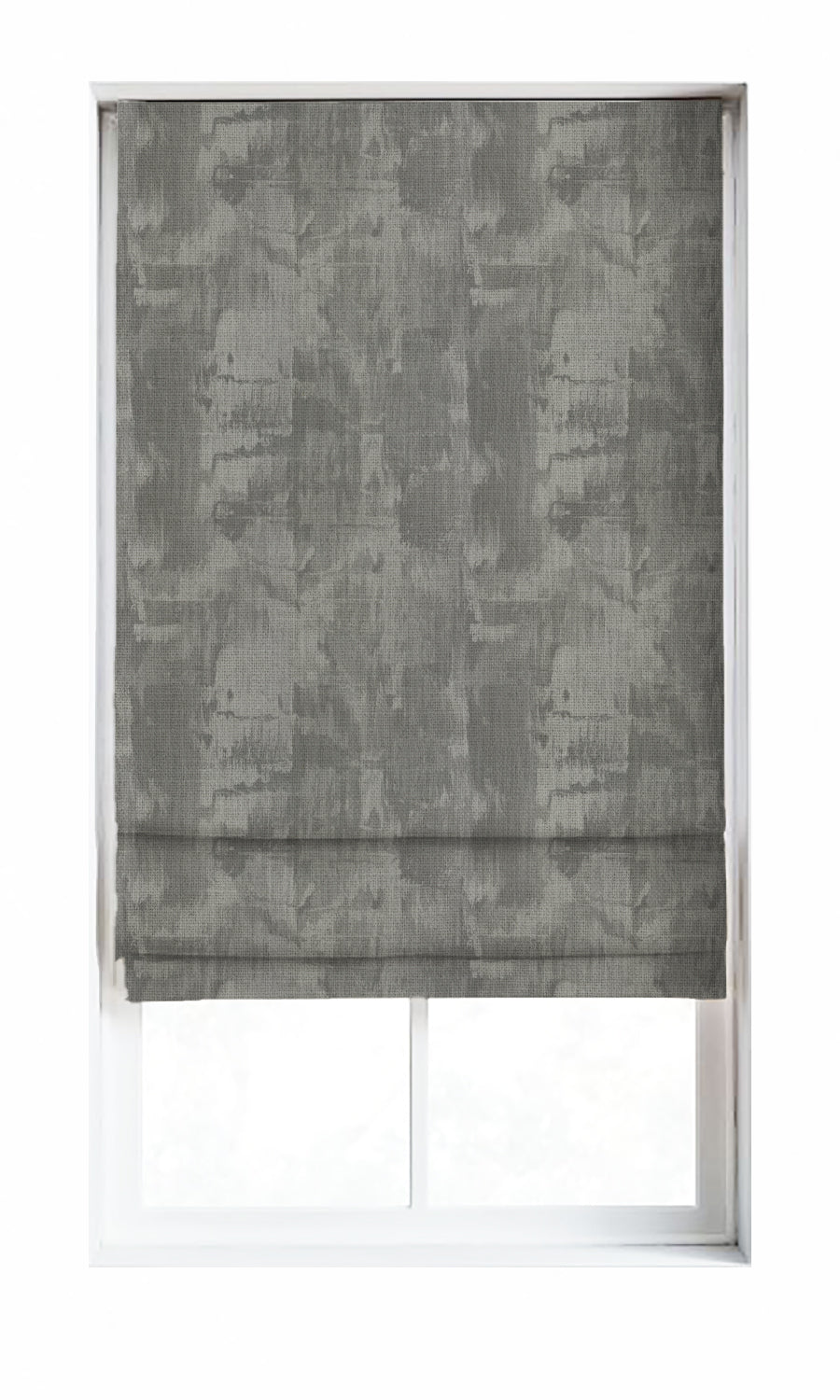 Watercolor Effect Striped Home Décor Fabric By the Metre (Grey)