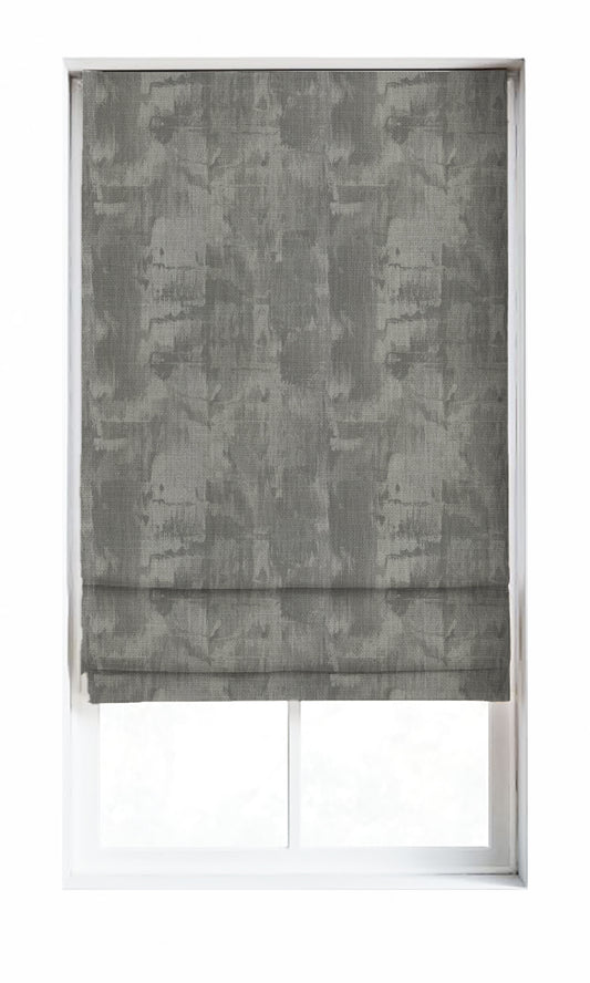 Watercolor Effect Striped Home Décor Fabric By the Metre (Grey)