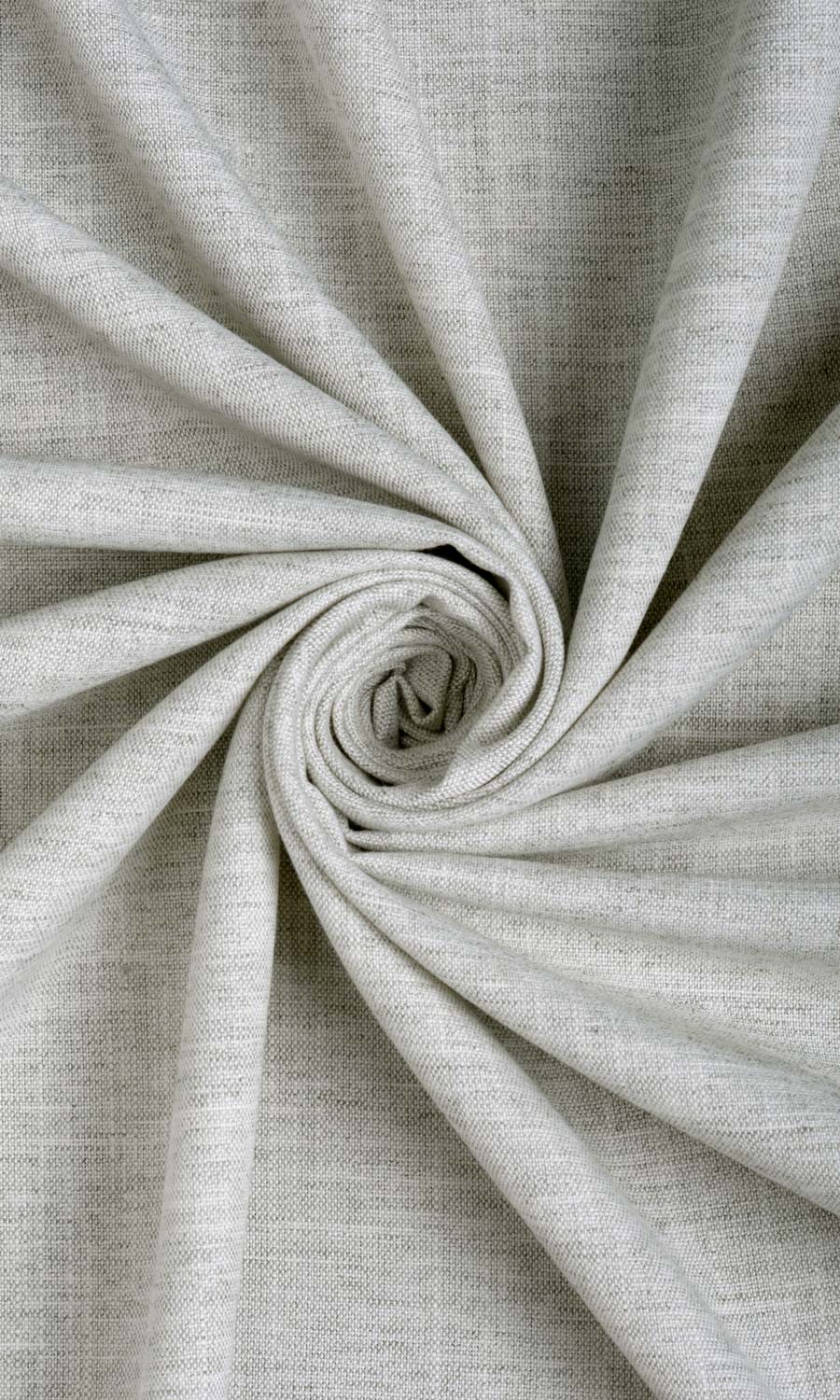 Plain Linen Textured Home Décor Fabric By the Metre (Smoke White)