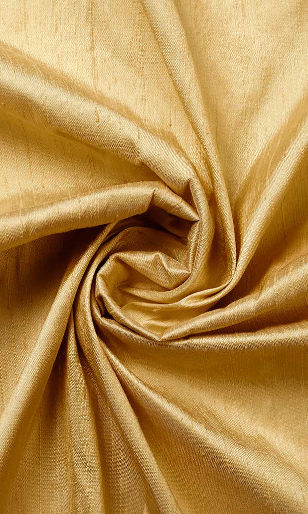 Pure Silk Home Décor Fabric Sample (Golden Yellow)