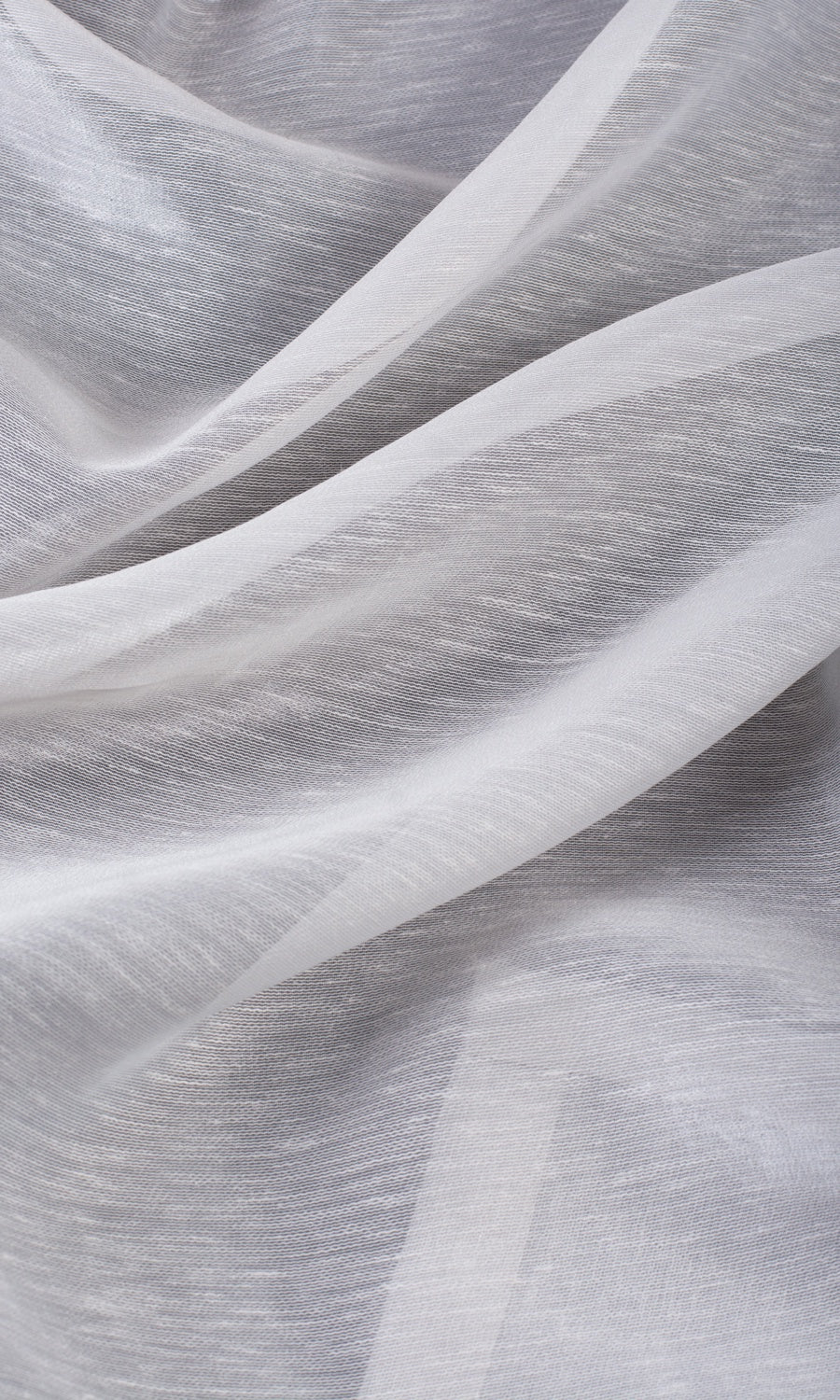 Plain Sheer Window Treatments Fabric Sample (Light Grey)