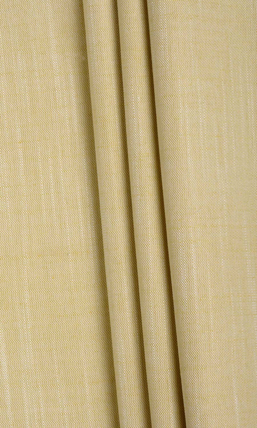 Plain Linen Texture Fabric Material By the Metre (Yellow)