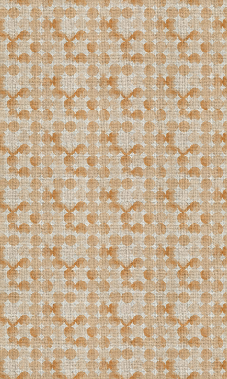 Polka Dots Free Fabric Material Sample (Orange/ Brown)