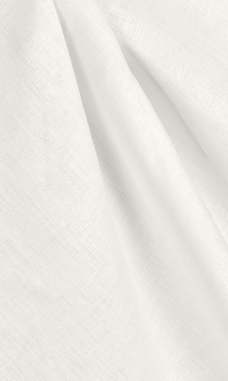 Cotton-Linen Blend Home Décor Fabric Sample (White)