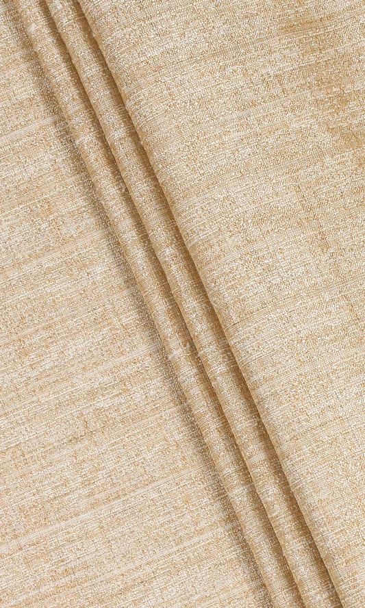 Faux Silk Textured Curtains (Golden Beige)