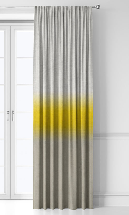 3-Tone Ombre Home Décor Fabric By the Yard (Yellow/ Beige)