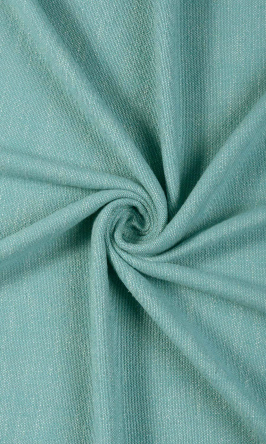 Plain Cotton Curtains (Blue)