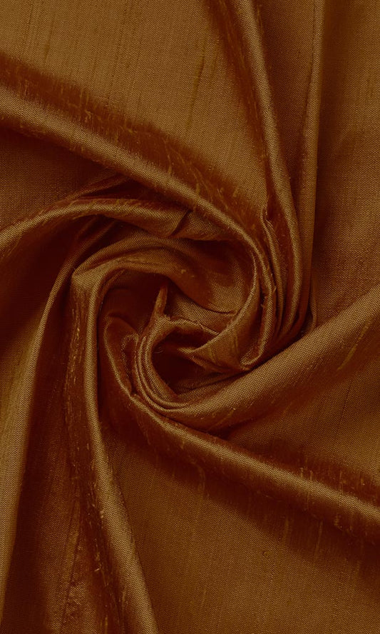 Brown Pure Silk Curtains I Handstitched And Shipped For Free I Custom Window Drapes
