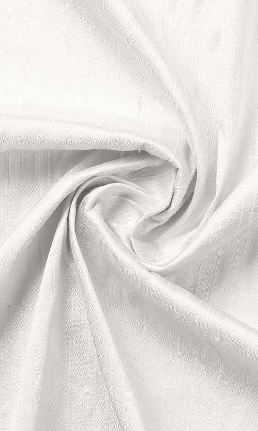 Pure Silk Home Décor Fabric Sample (White)