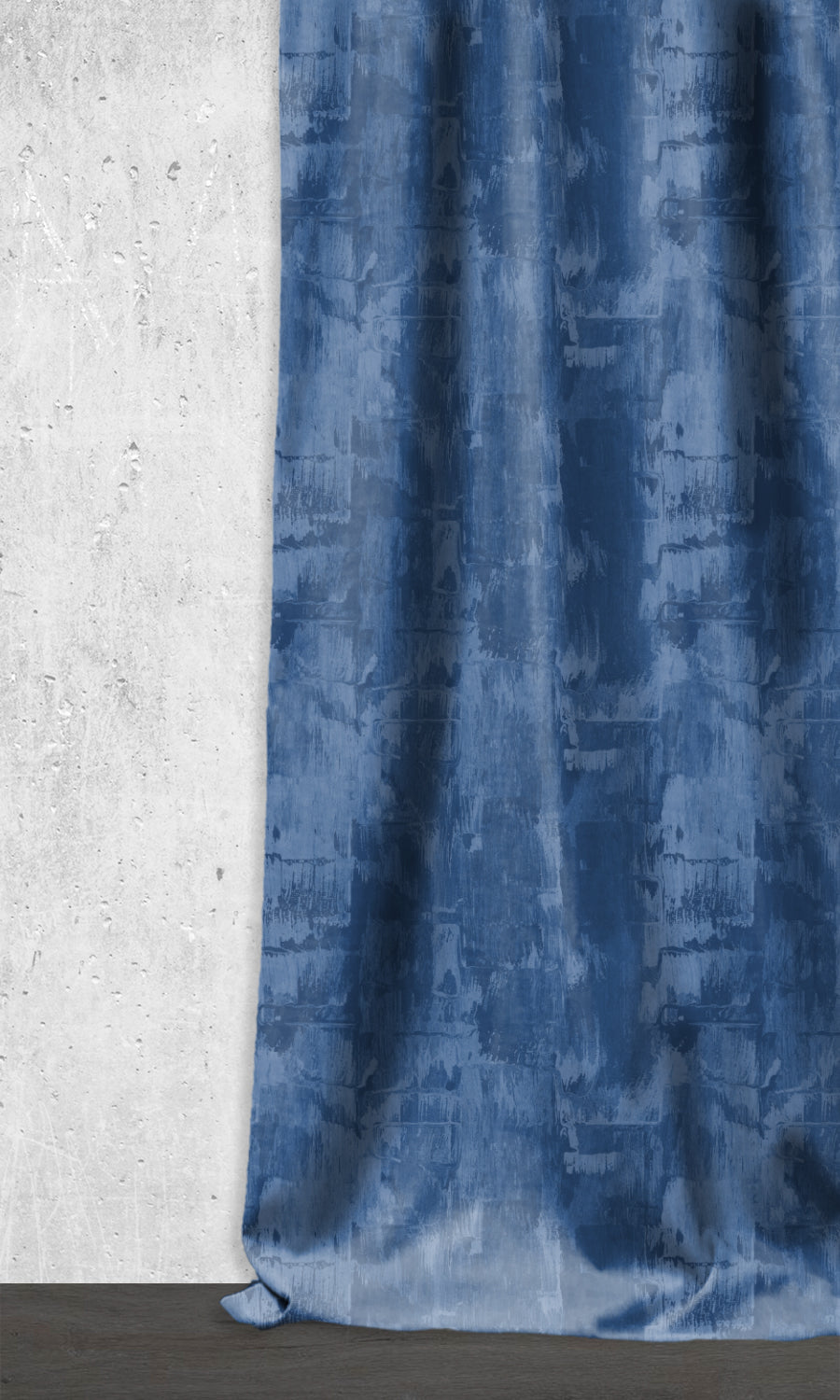 Room Darkening Window Treatments Fabric Sample (Cobalt/ Denim Blue)
