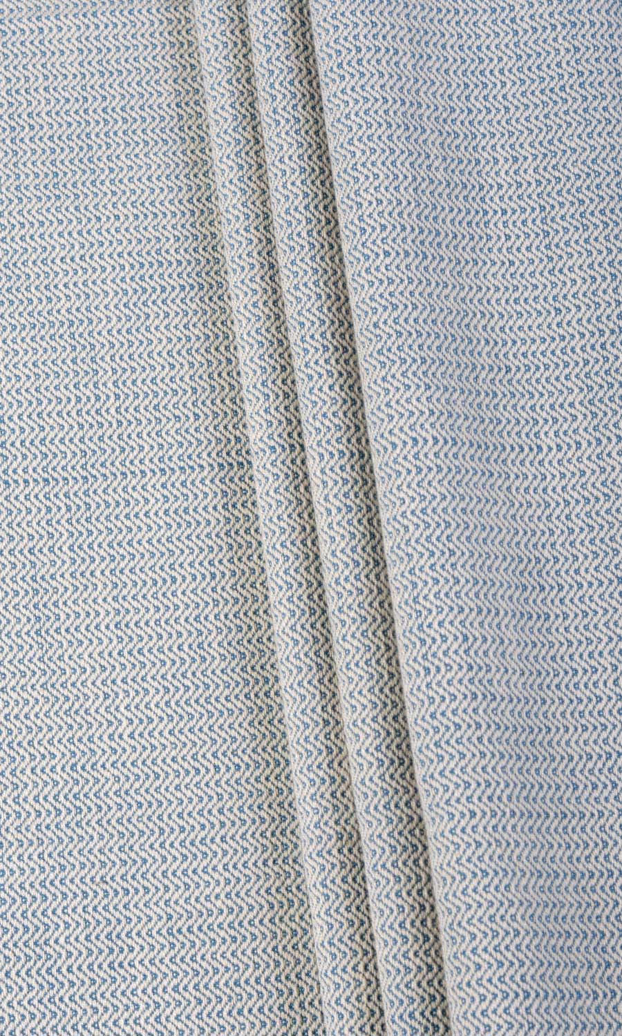 Textured  Home Textile Fabric Material Sample (Blue)