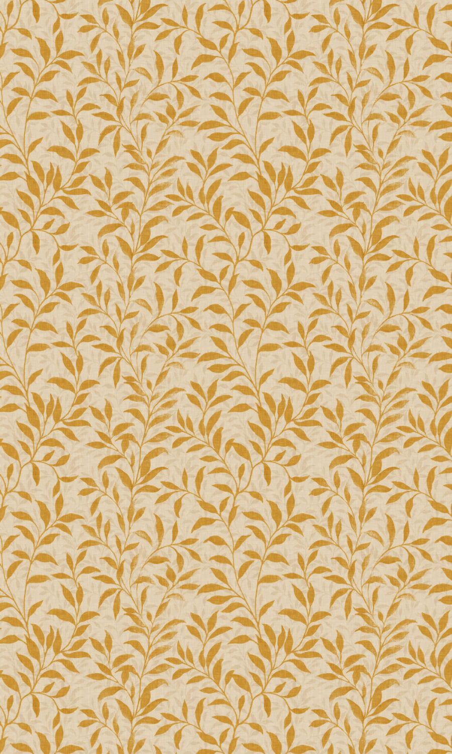 Dimout Floral Home Textile Fabric Material By the Metre (Yellow/ Ivory)