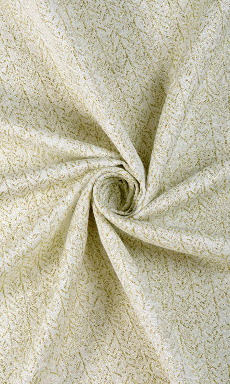 Herringbone Poly-Cotton Fabric By the Metre for Curtains & Drapes (Pale Green)