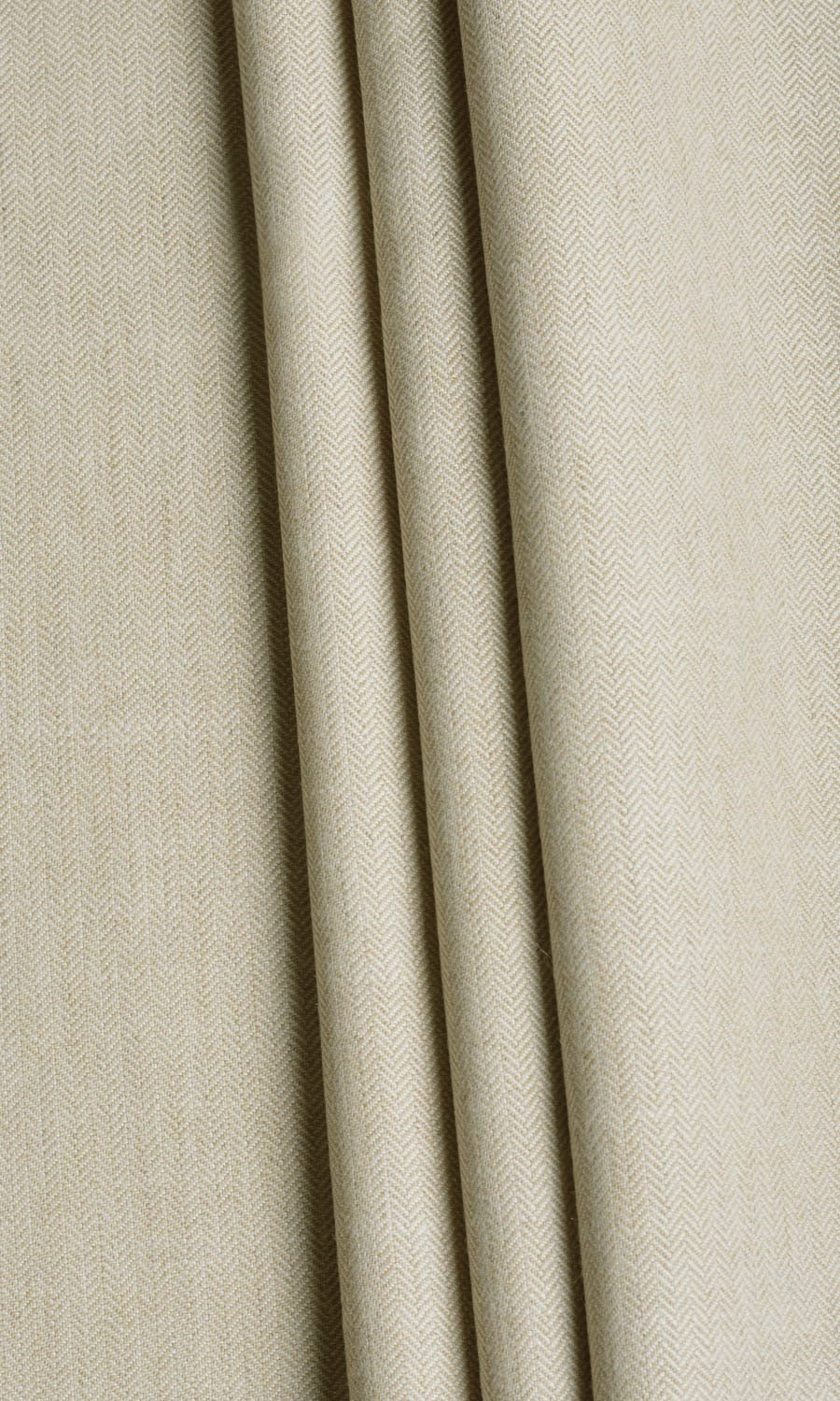 Herringbone Textured Home Textile Fabric Material By the Metre (Beige)