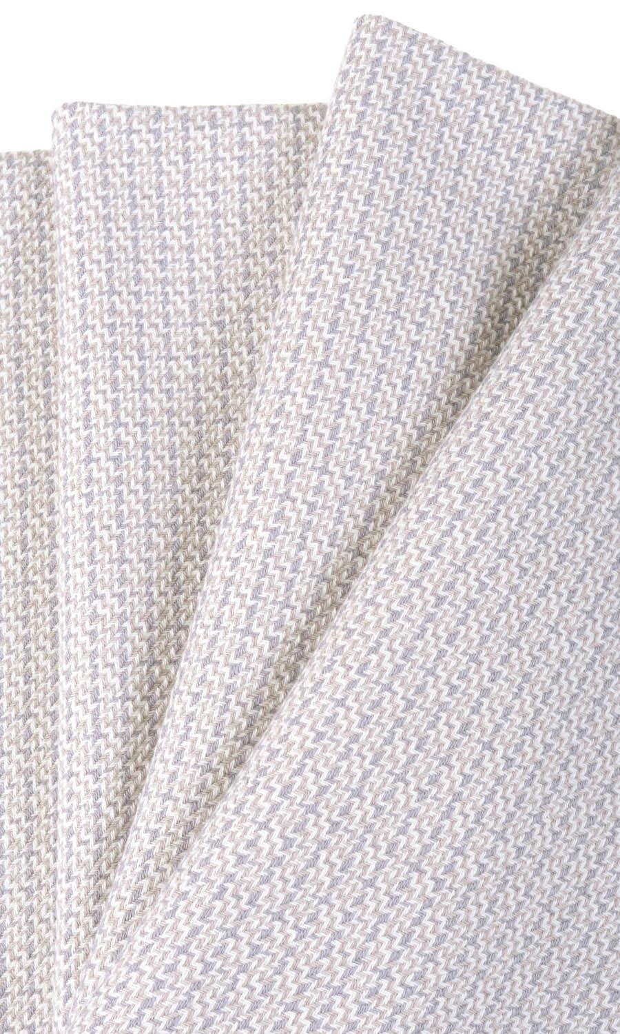 Textured Cotton Home Textile Fabric Material By the Metre (Gray/ White)
