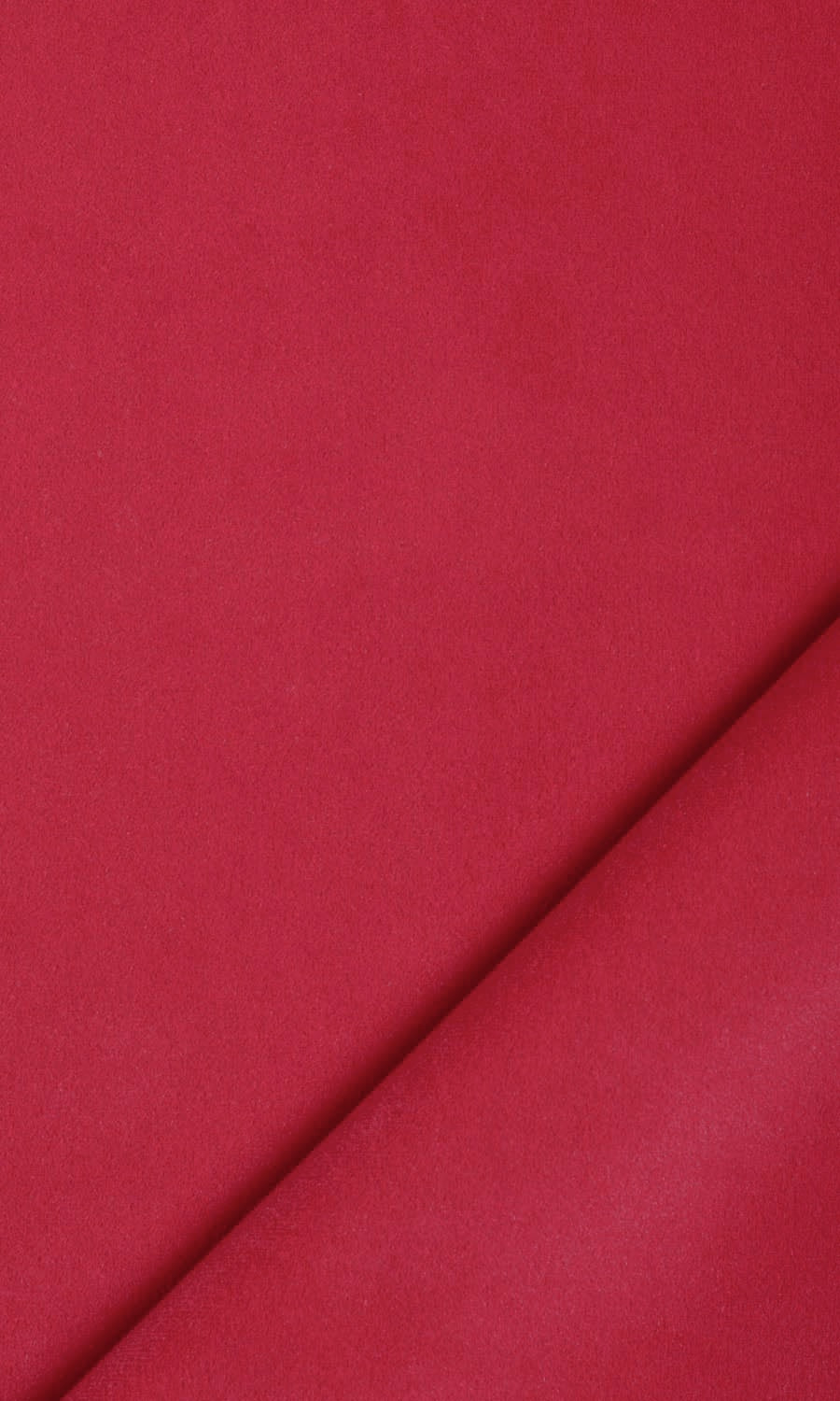 Velvet Home Textile Fabric Material Sample (Raspberry Red/ Pink)