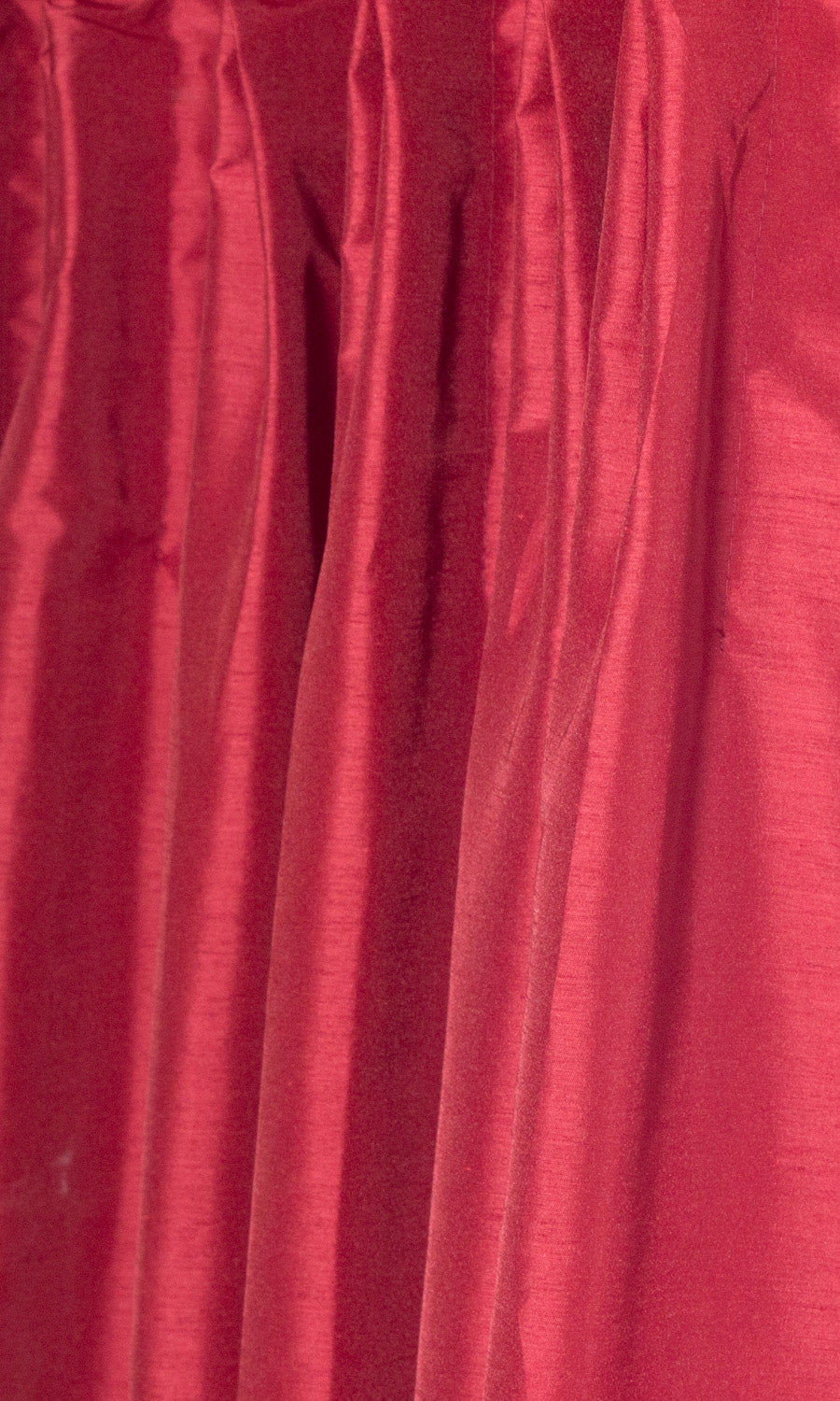 Faux Silk Window Treatments Fabric Sample (Red/ Orange)