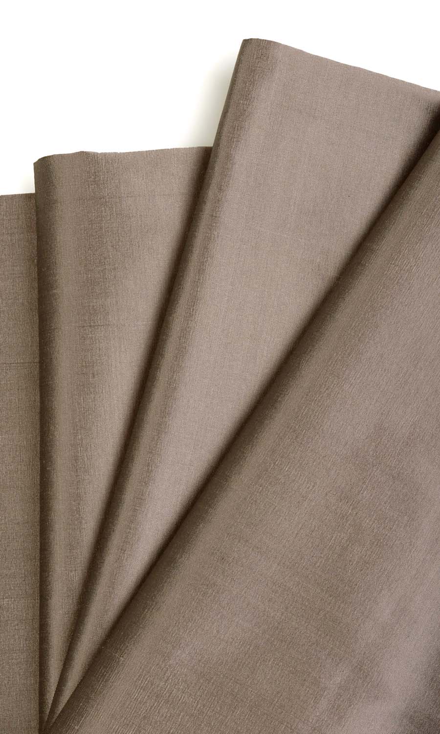 Shantung Silk Window Treatments Fabric By the Metre (Mocha Brown)