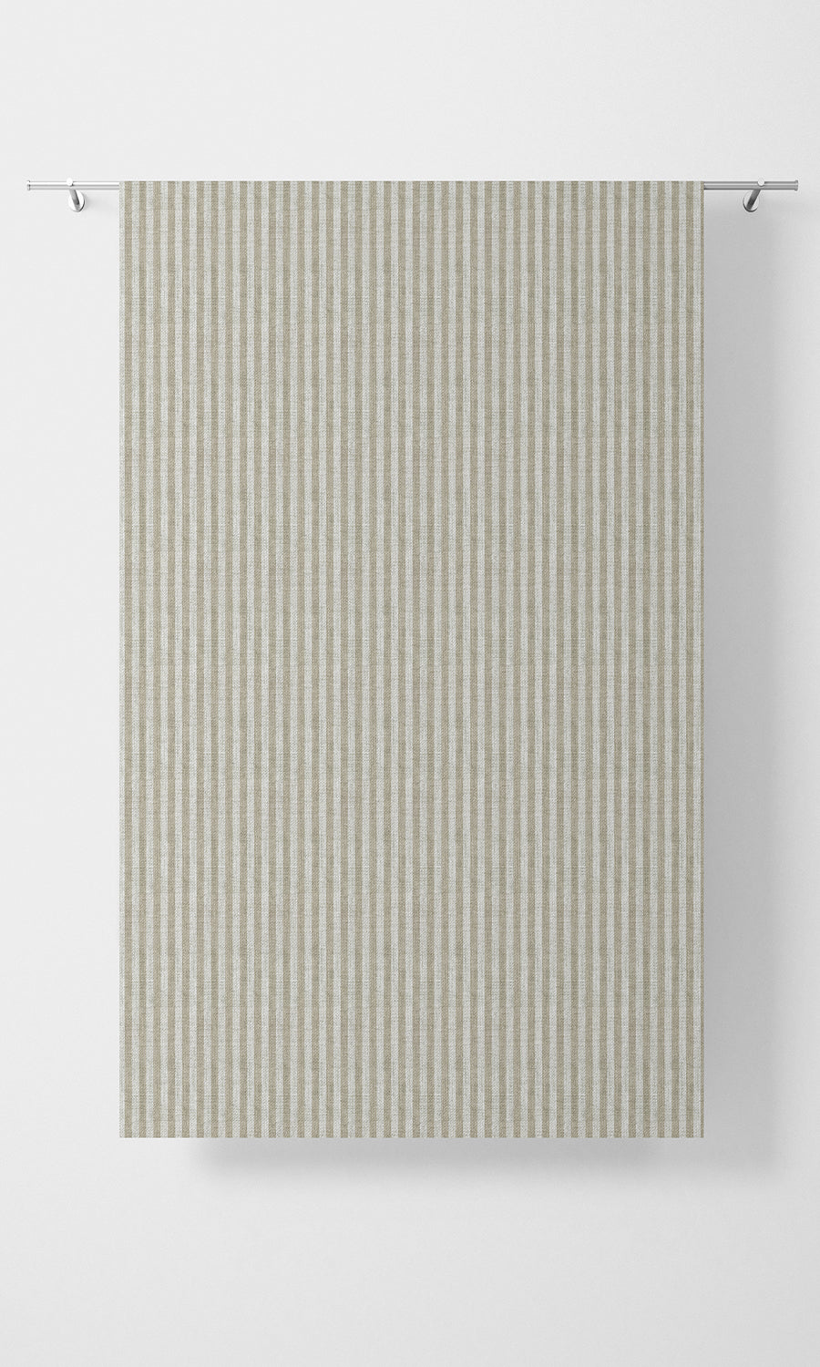 Striped Home Textile Fabric Material By the Metre (Beige/ White)