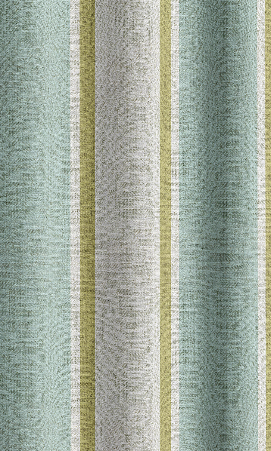Striped Home Décor Fabric By the Metre (Turquoise Blue/ Green)