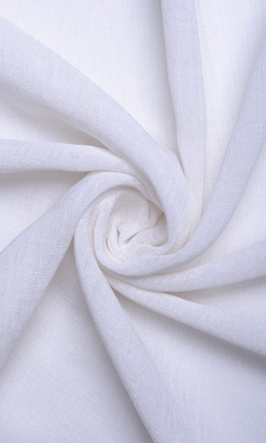 Sheer Linen Home Textile Fabric Material By the Metre (White/ Ivory)