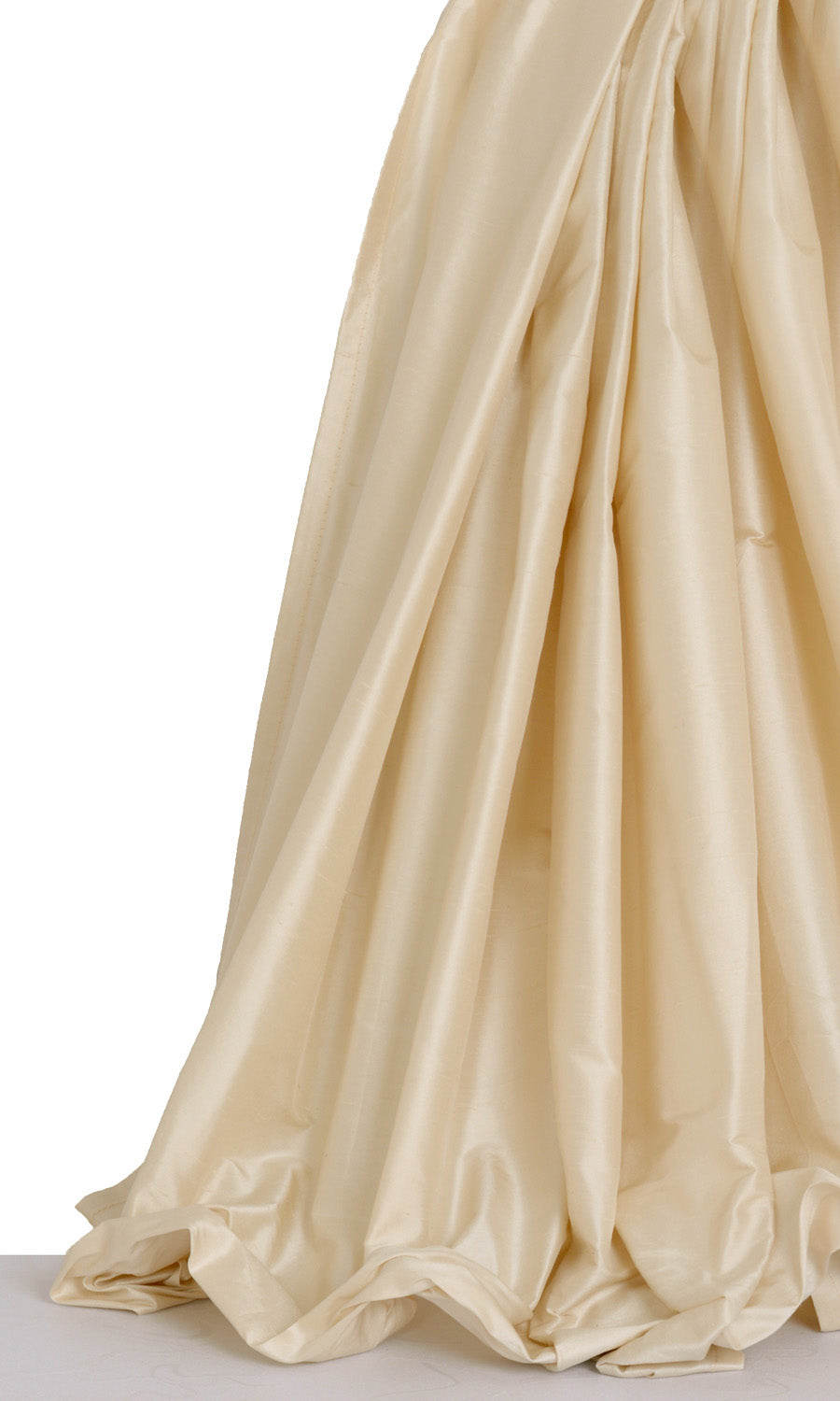 Shantung Silk Window Treatments Fabric By the Metre (Pale Beige)