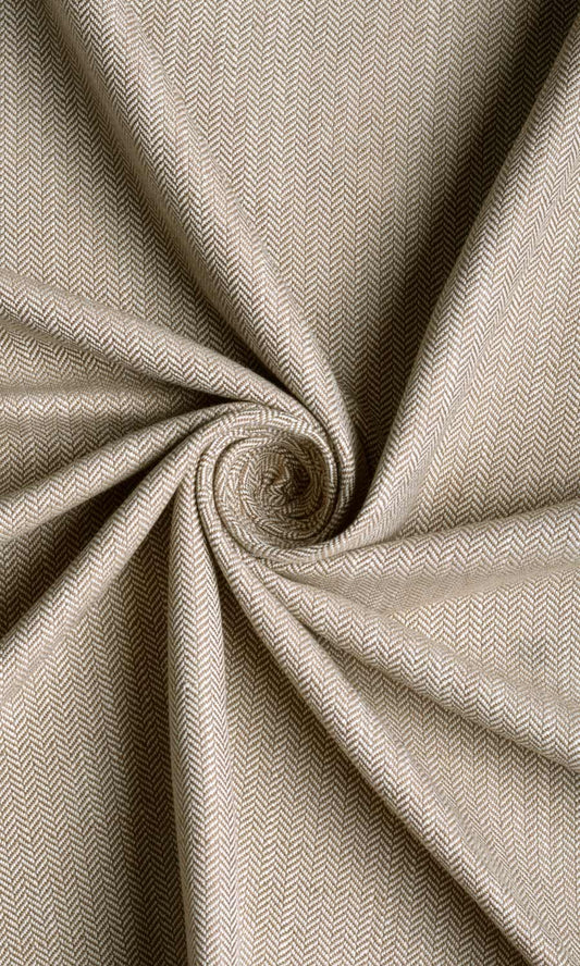 Herringbone Textured Drapes (Cedar Brown)