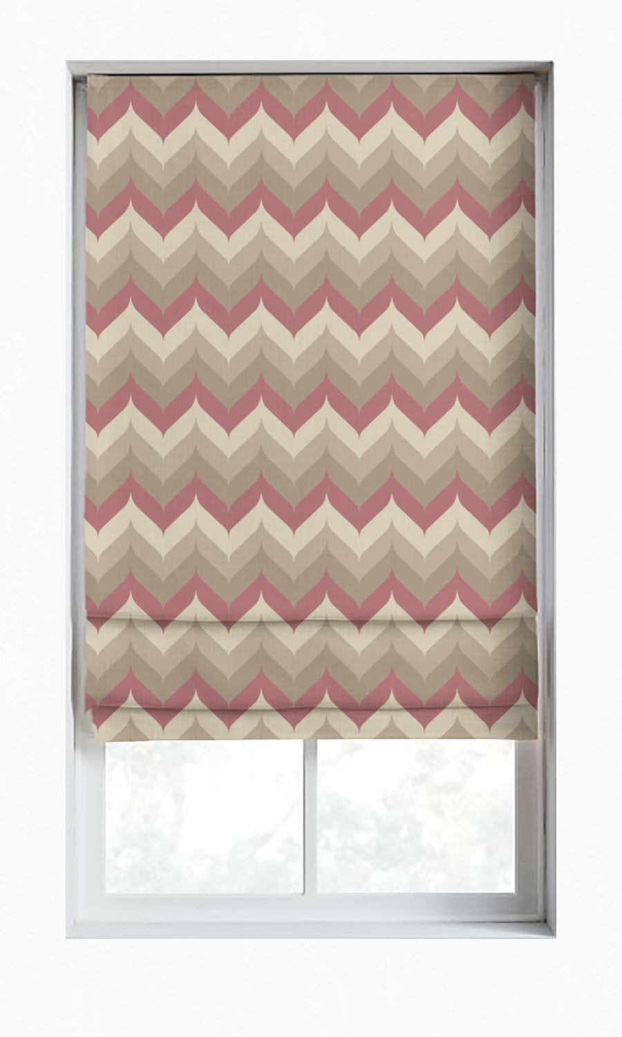 Light Blocking Window Treatments Fabric By the Metre (Pink/ Grey/ White)