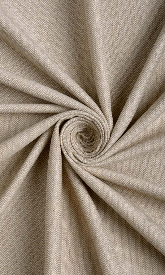 Herringbone Textured Drapery (Pale Brown)