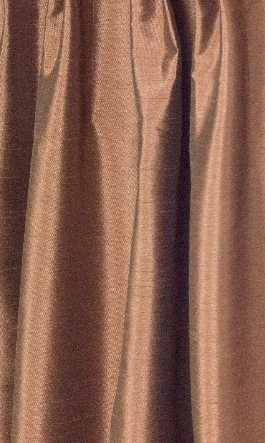 Faux Silk Window Treatments Fabric Sample (Brown)