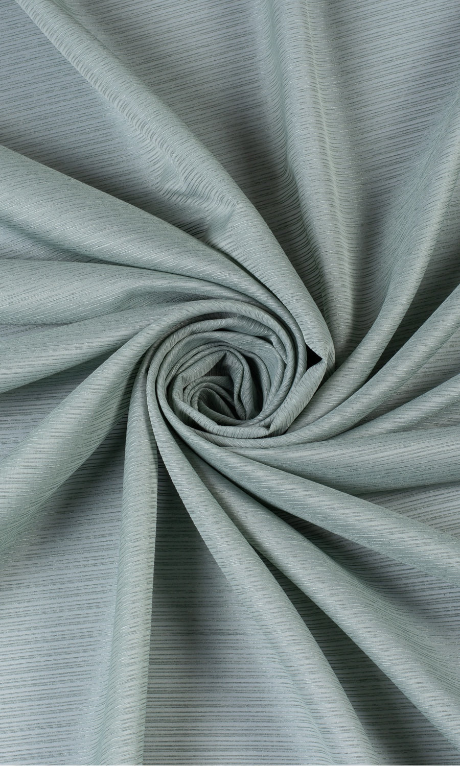 Striped Sheer Window Treatments Fabric By the Metre (Sea Green)