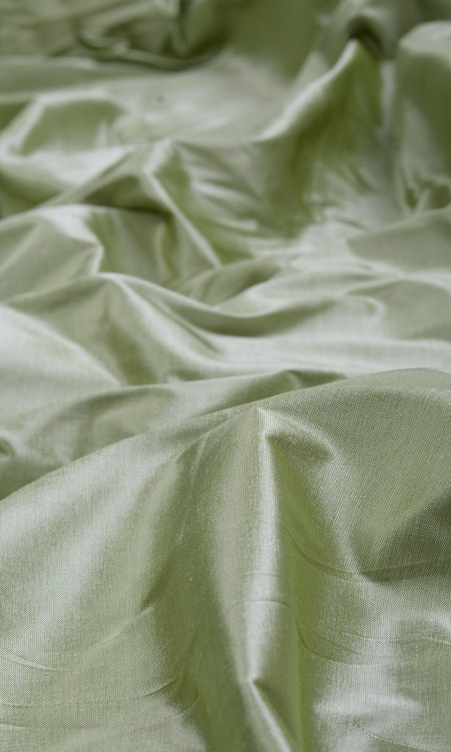 Shantung Silk Home Textile Fabric Material By the Metre (Celadon Green)