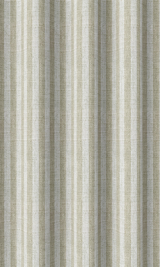 Striped Home Décor Fabric By the Metre (Beige/ White)